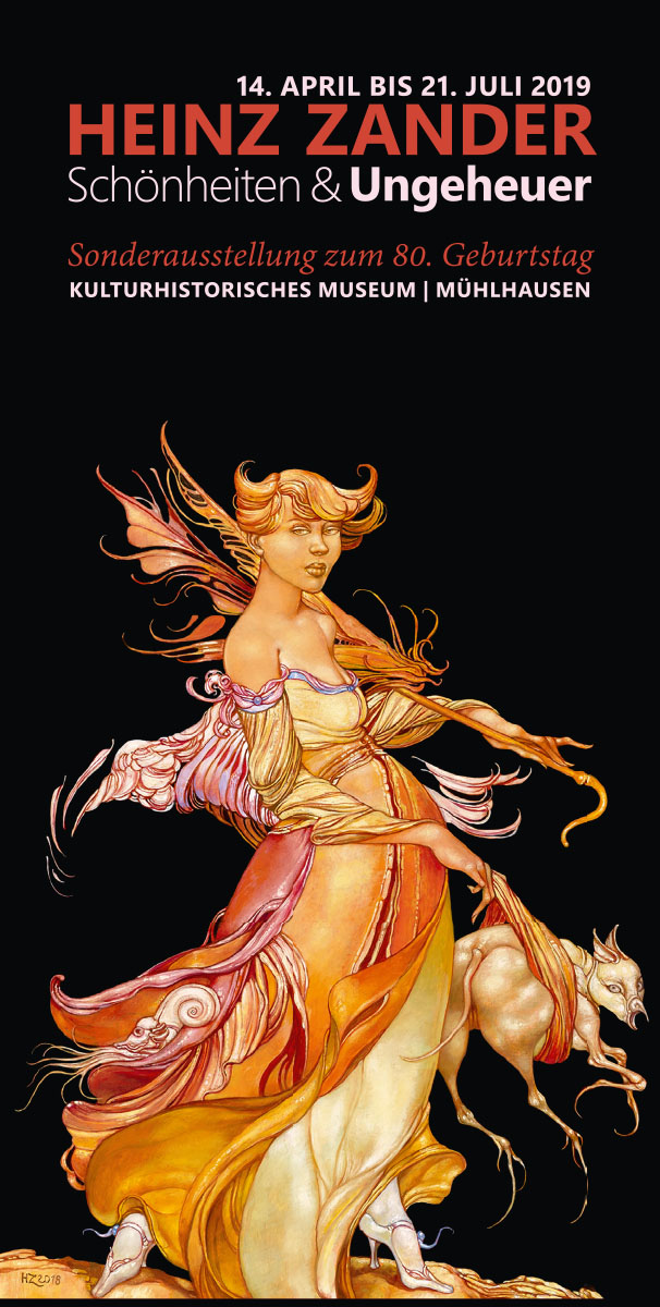 Platzhalter einer Ausstellung ohne Titelbild, roter Hintergrund