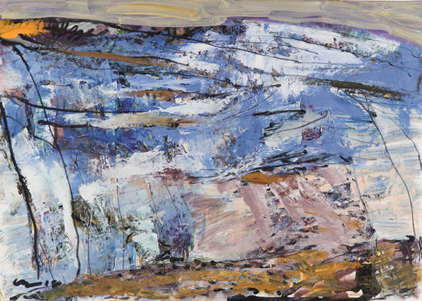 Platzhalter einer Ausstellung ohne Titelbild, roter Hintergrund