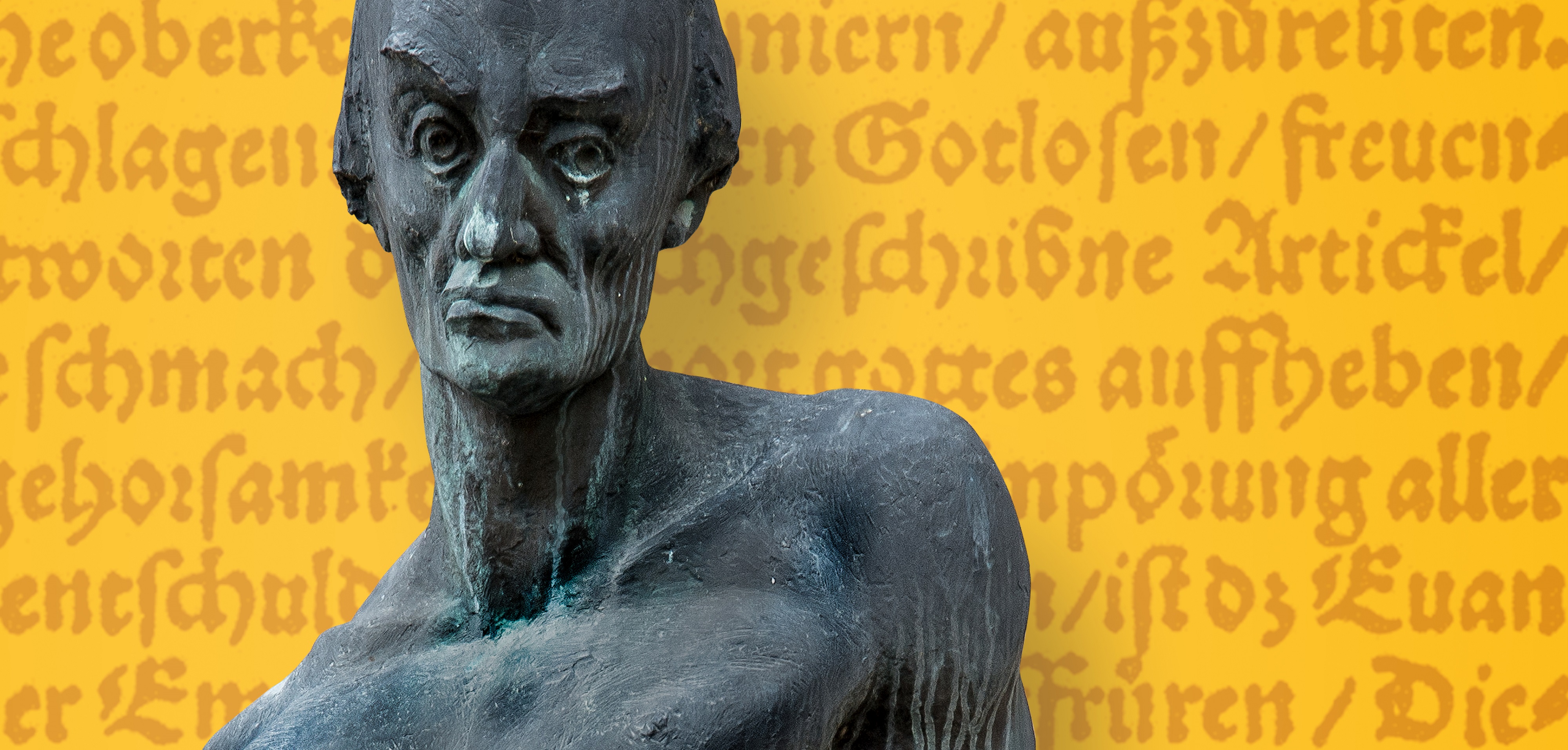 Platzhalter einer Ausstellung ohne Titelbild, roter Hintergrund