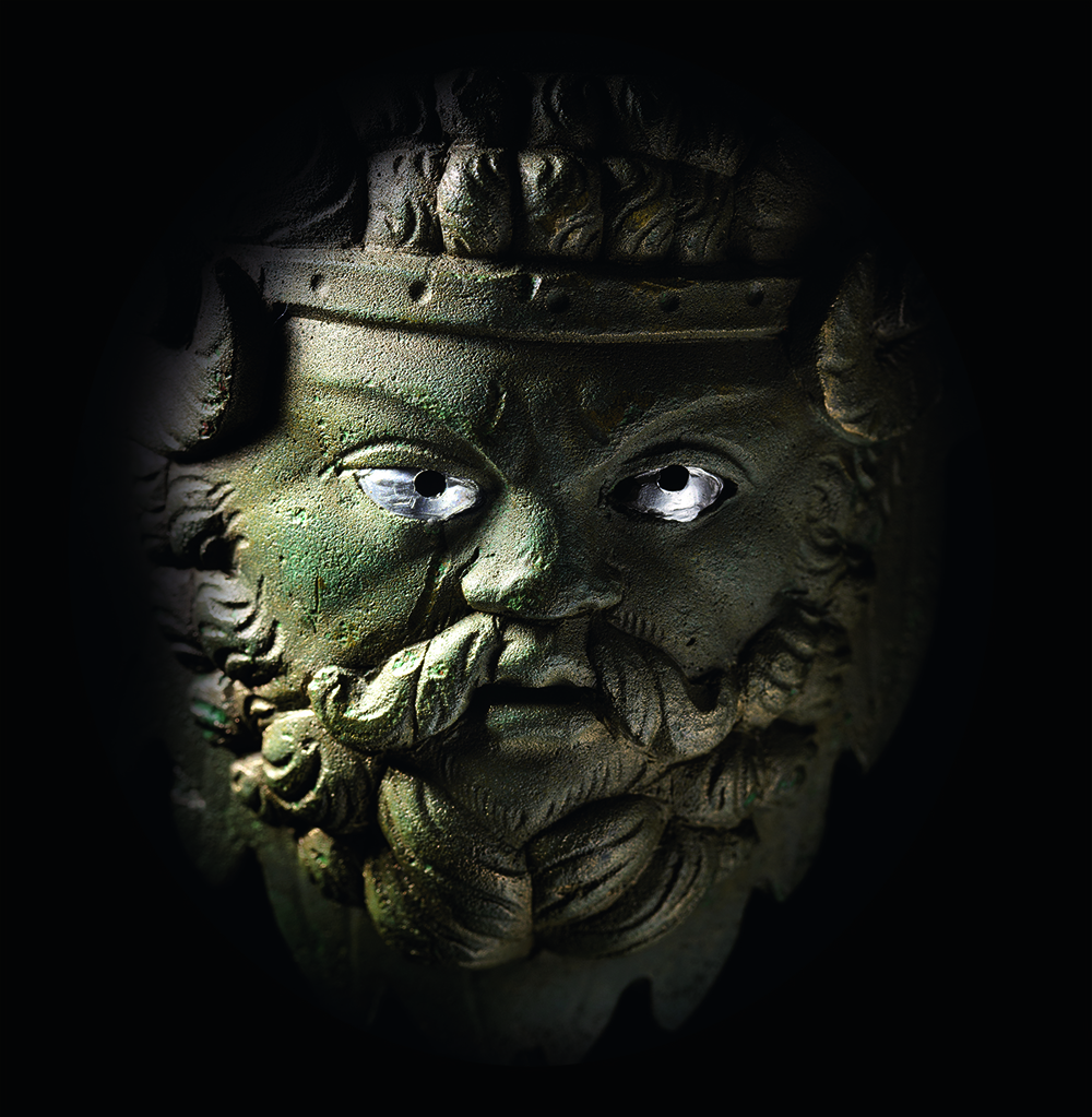 Platzhalter einer Ausstellung ohne Titelbild, roter Hintergrund